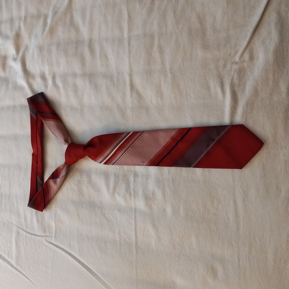 Red & Black Cavalier Mens Shop Necktie 👔